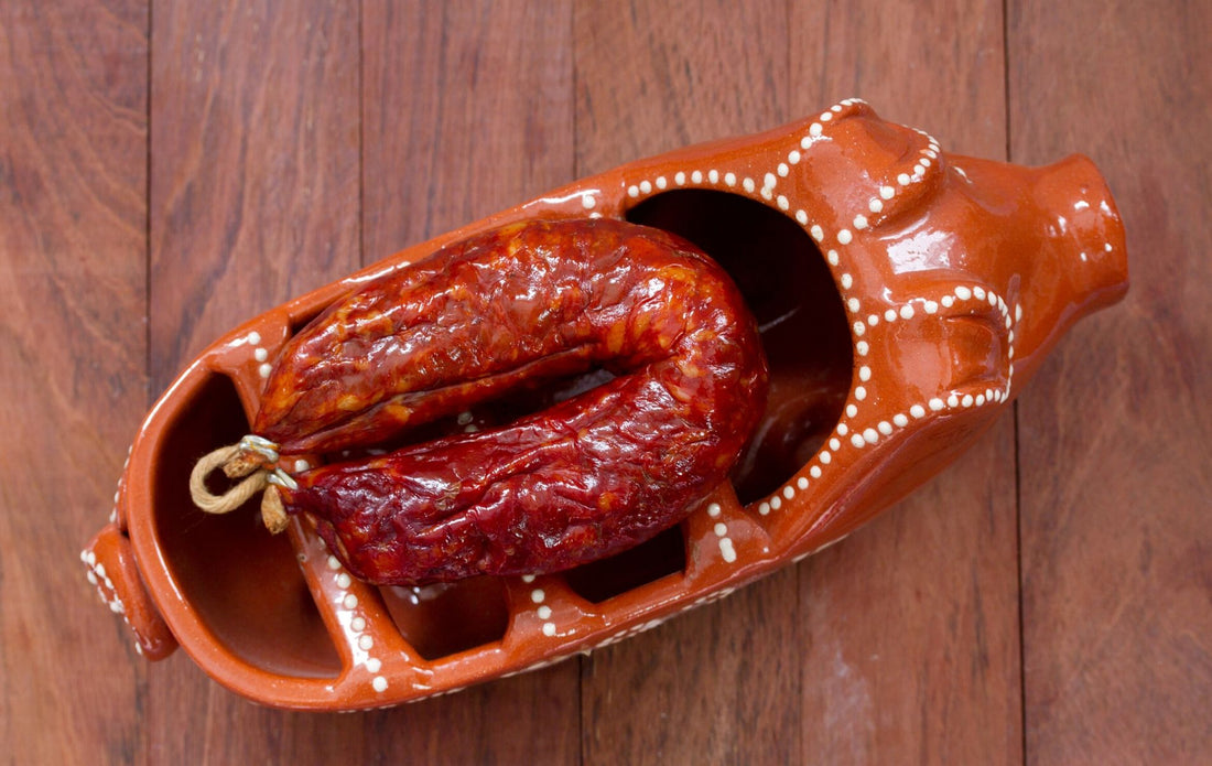 Chorizo pig grill dish from Portugal