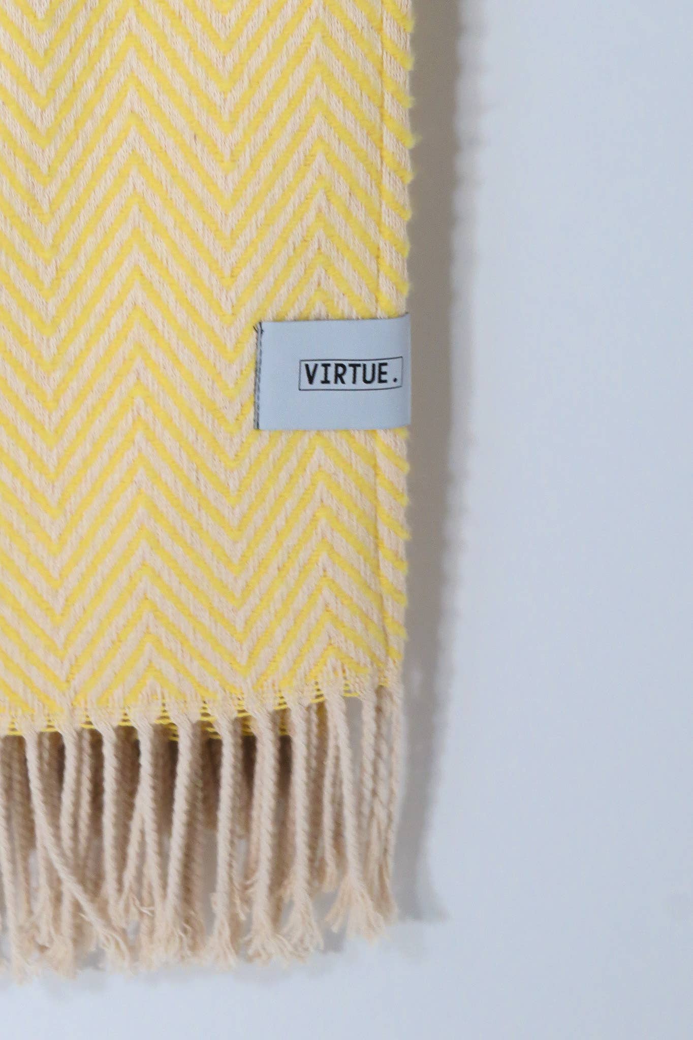 Cotton Handmade Blanket Yellow | Iberica - Pretty things from Portugal