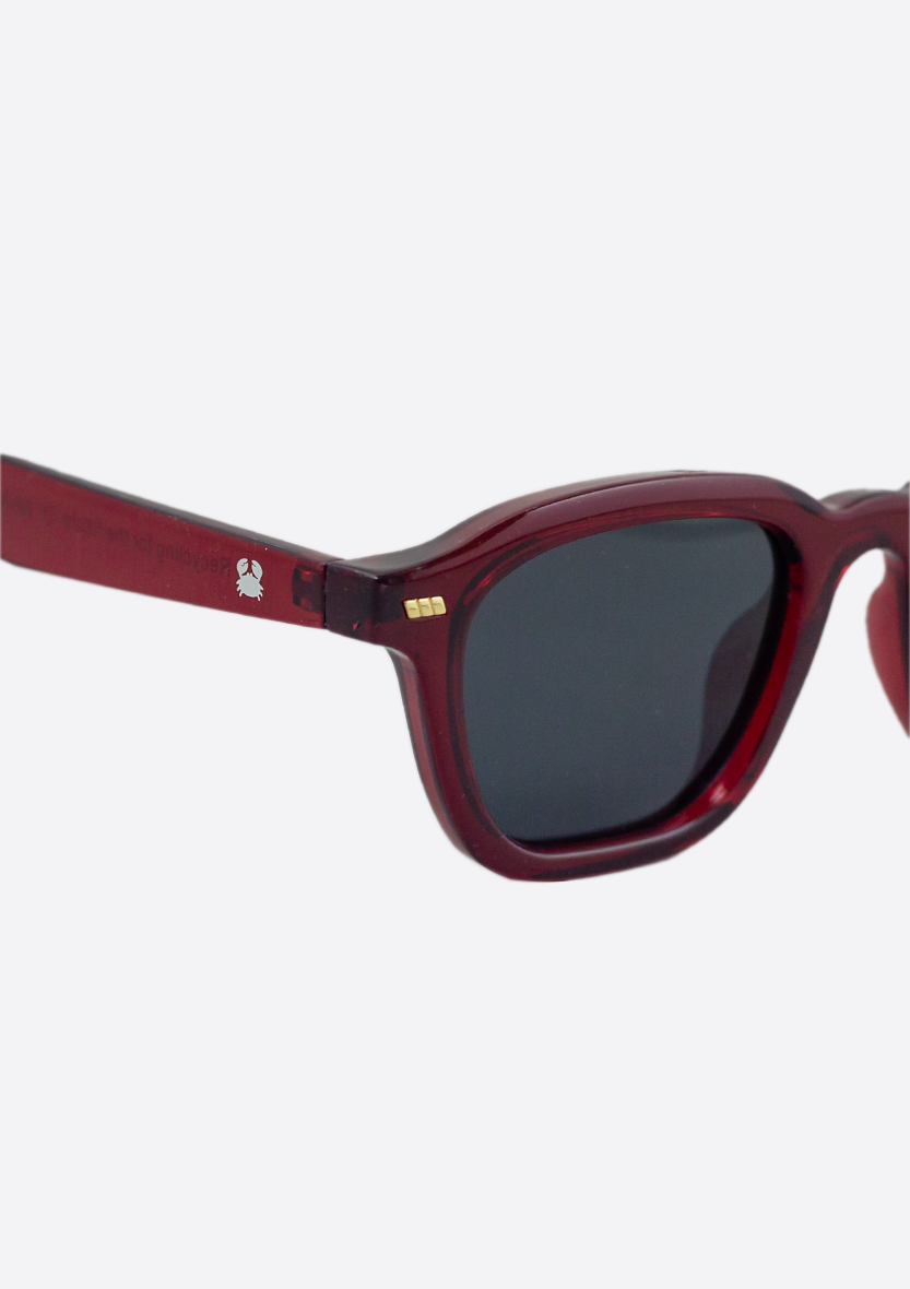 Neda Crystal Red Sunglasses