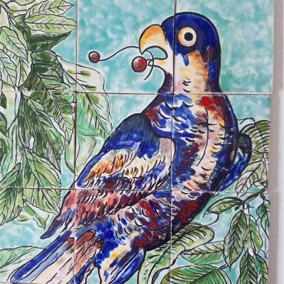 "The Parrot" Tile Mural panel