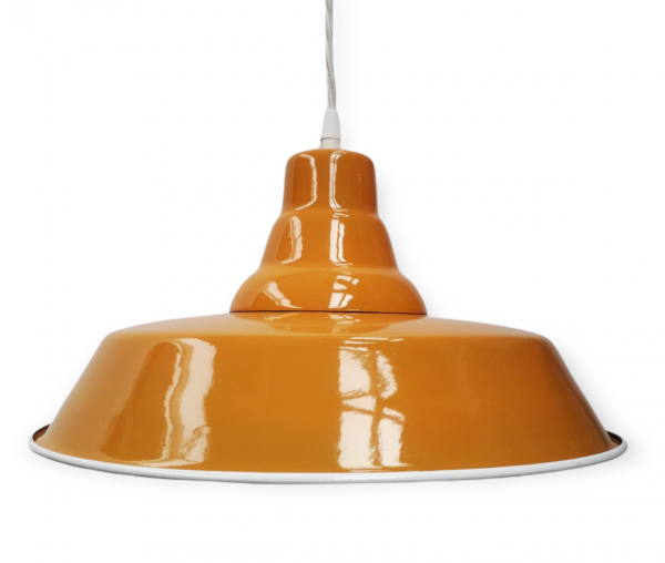 Enamelled Industrial Pendant Light