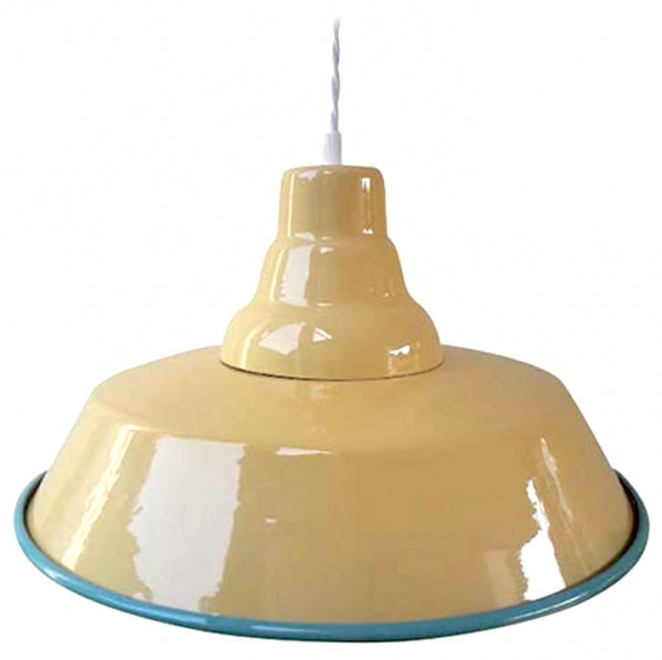 Luminária pendente industrial esmaltada
