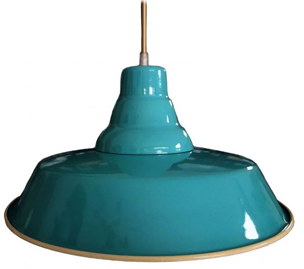 Luminária pendente industrial esmaltada