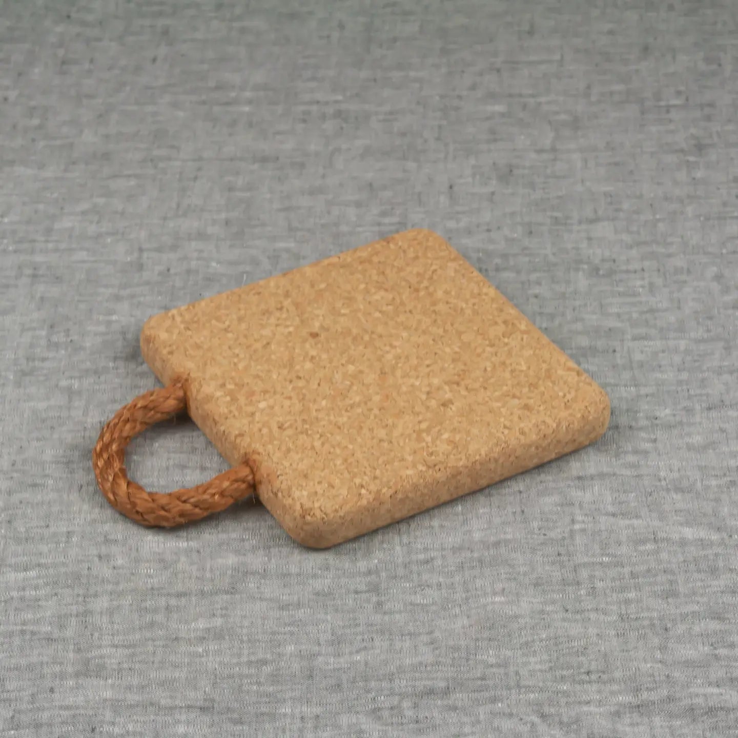 Natural Cork Trivet with Rope