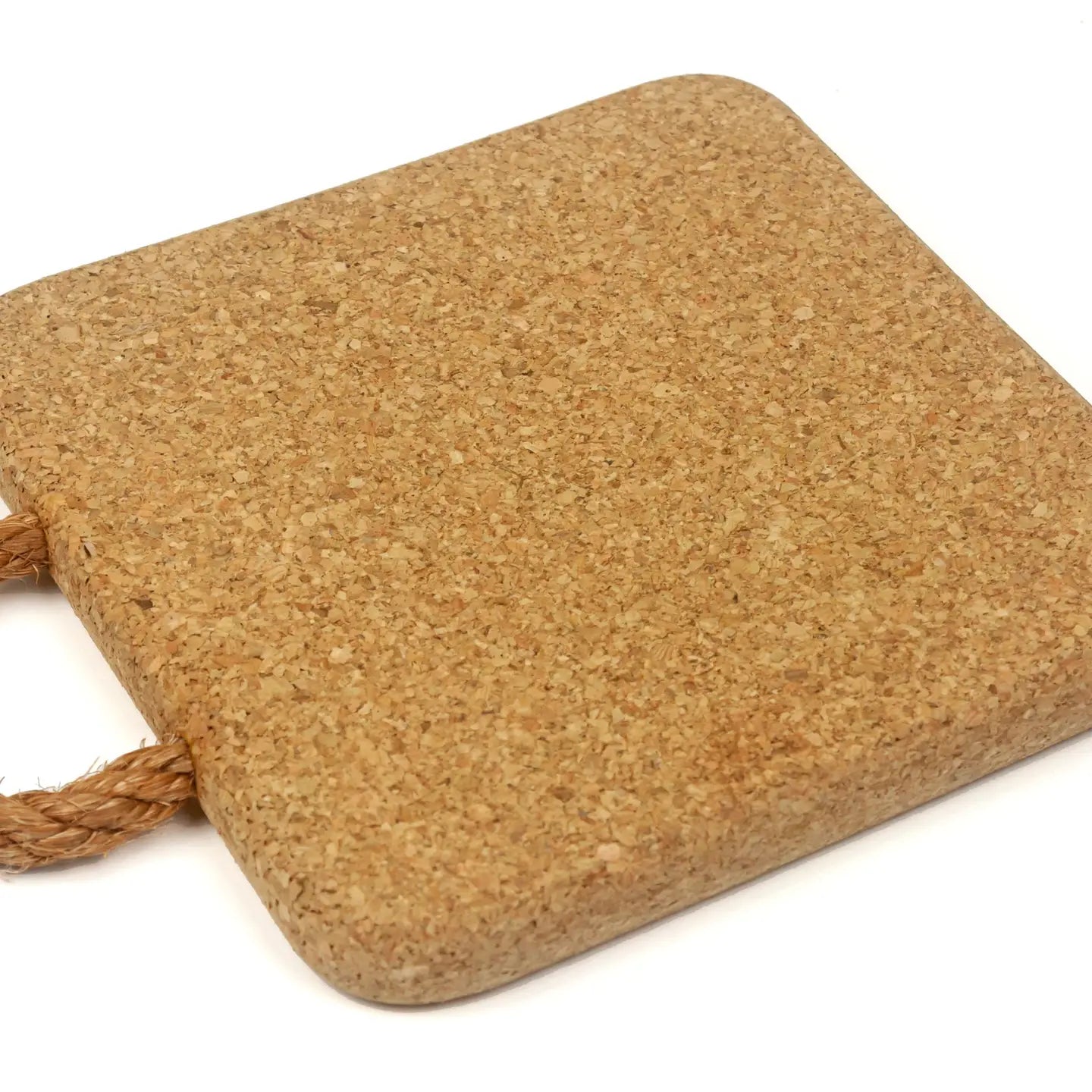 Natural Cork Trivet with Rope