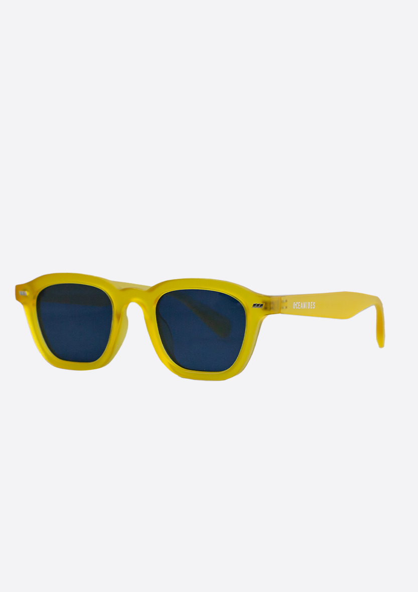 Neda Yellow Frosted Sunglasses