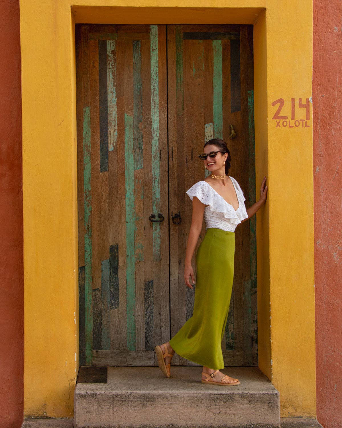 Jamaica - Nude Leather Caged Sandals
