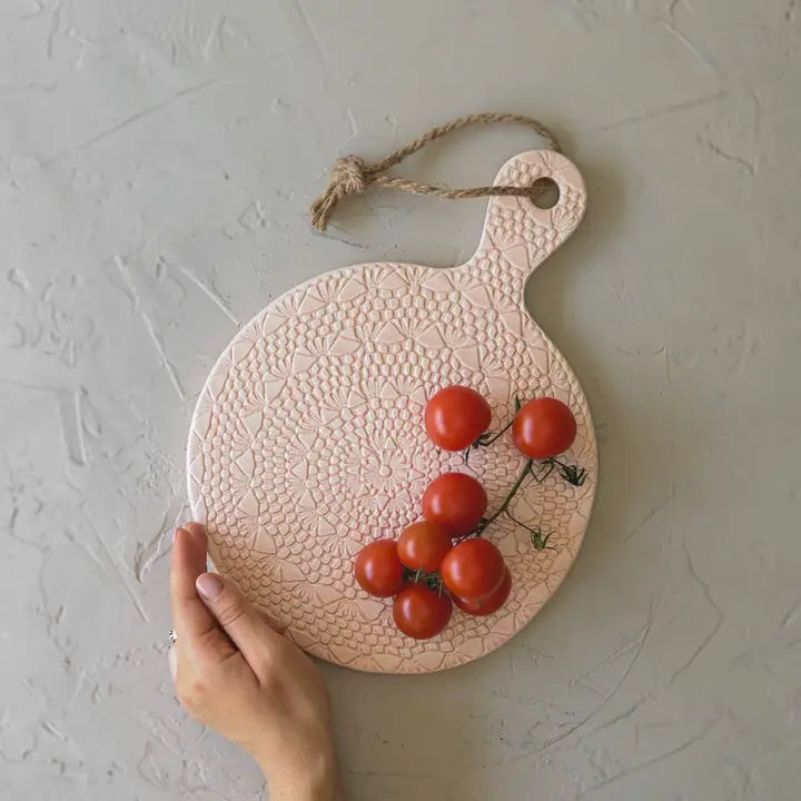 Crochet Ceramic Serving Board