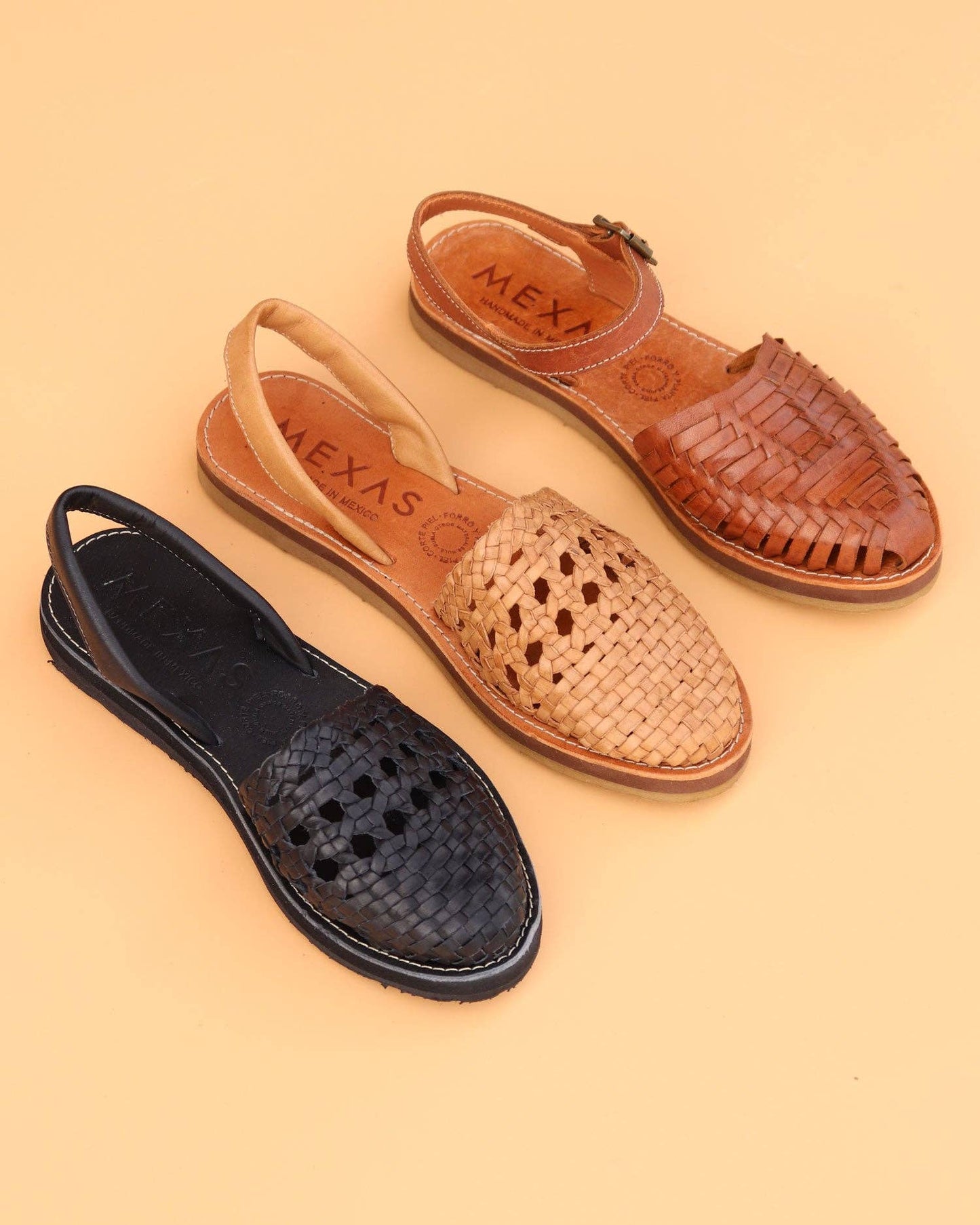 Malinche - Menorquina Sandal in Brown Leather