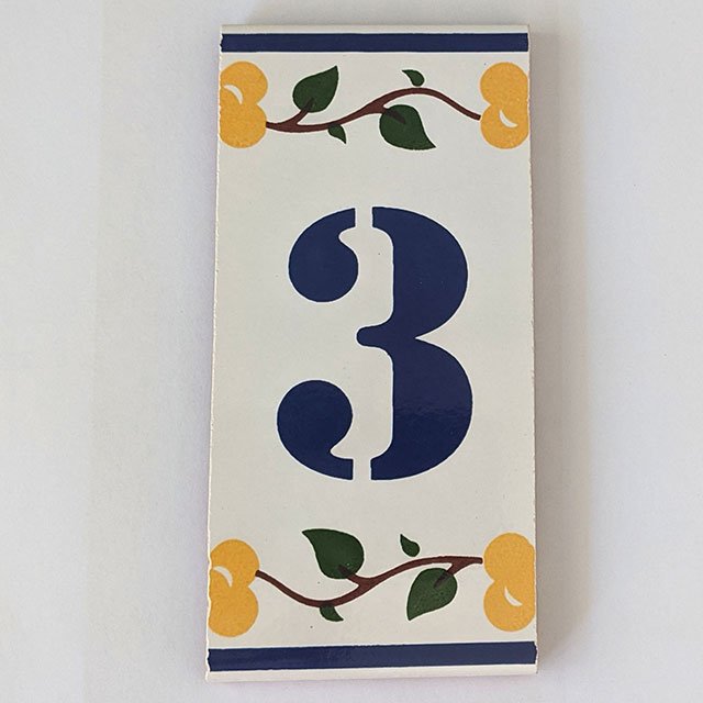 Ceramic Number Tiles "Luso" | Iberica - Pretty things from Portugal