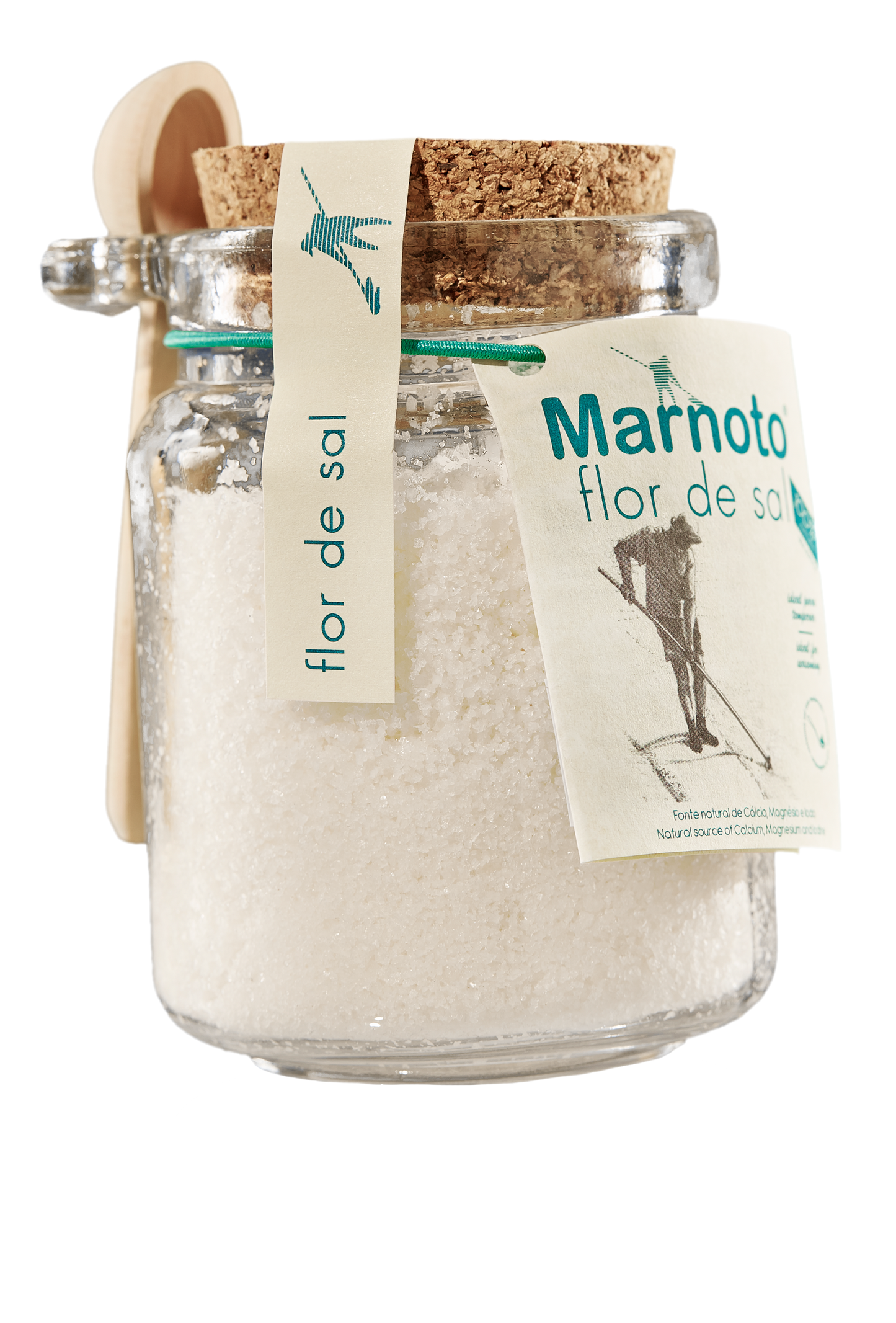 Flower Salt Glass Salt Shaker 150g from Portugal