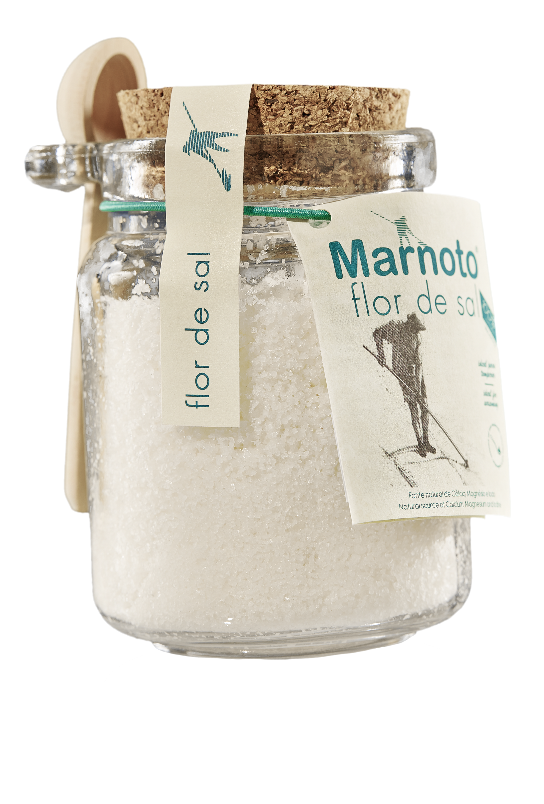 Flower Salt Glass Salt Shaker 150g from Portugal