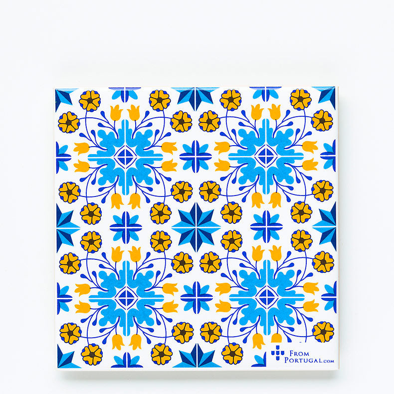 Ceramic drinks coaster 11cm - Azulejo 16 | Coasters | Iberica - Pretty things from Portugal