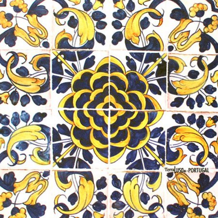 The Box For Glasses "Tile" Camellia by Terra Lusa features a colorful, intricate floral pattern inspired by classic Portuguese design, reminiscent of traditional Camellia tiles.