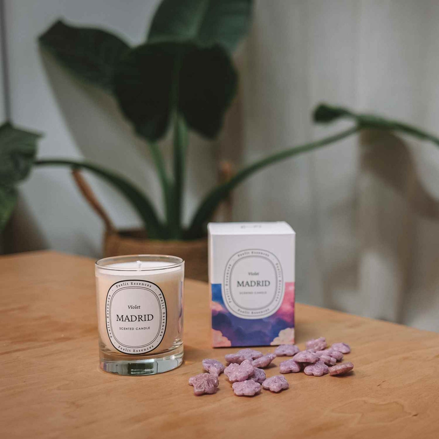 Scented soy Violet candle - Madrid | Candles | Iberica - Pretty things from Portugal