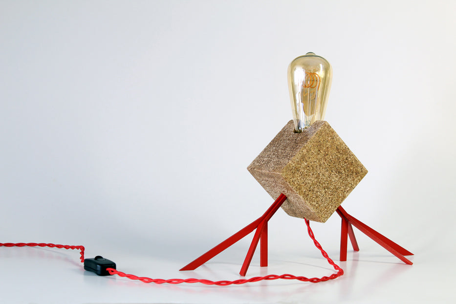 Agaphanto E.T. cork material table lamp | Lamps | Iberica - Pretty things from Portugal