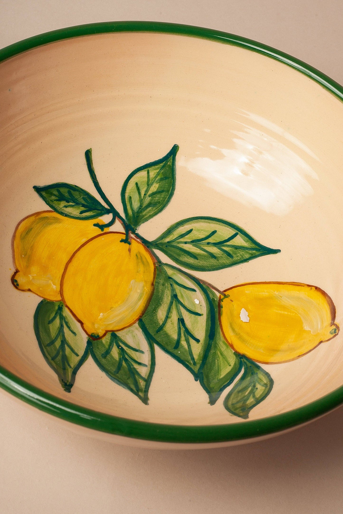 Huerta Patterned Ceramic Salad Bowl