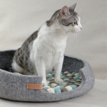 Pet Bed Basket Felt Wool