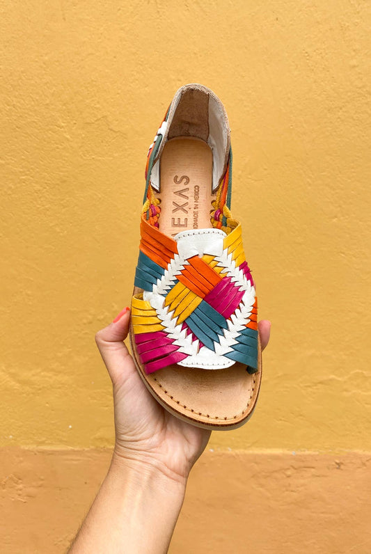 Alebrije - Brightly Coloured Huarache Sandal