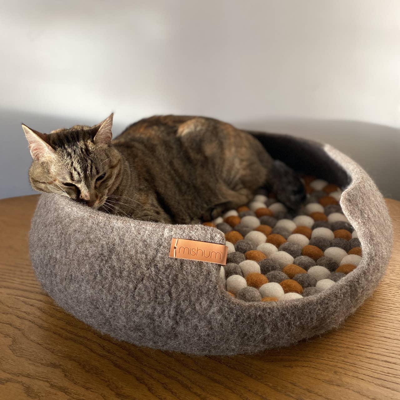 Cat Bed, Basket Bed, Wool Basket, Large Cat Bed, Dog Bed, Cat Felt Basket Bed, Pet Wool 2024 Basket Bed, 100% Sheep Wool N