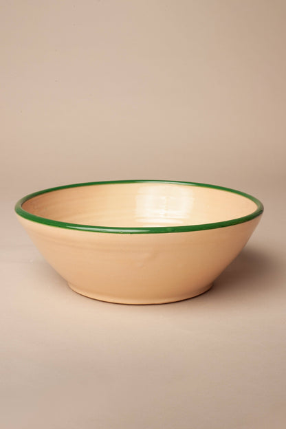 Huerta Patterned Ceramic Salad Bowl