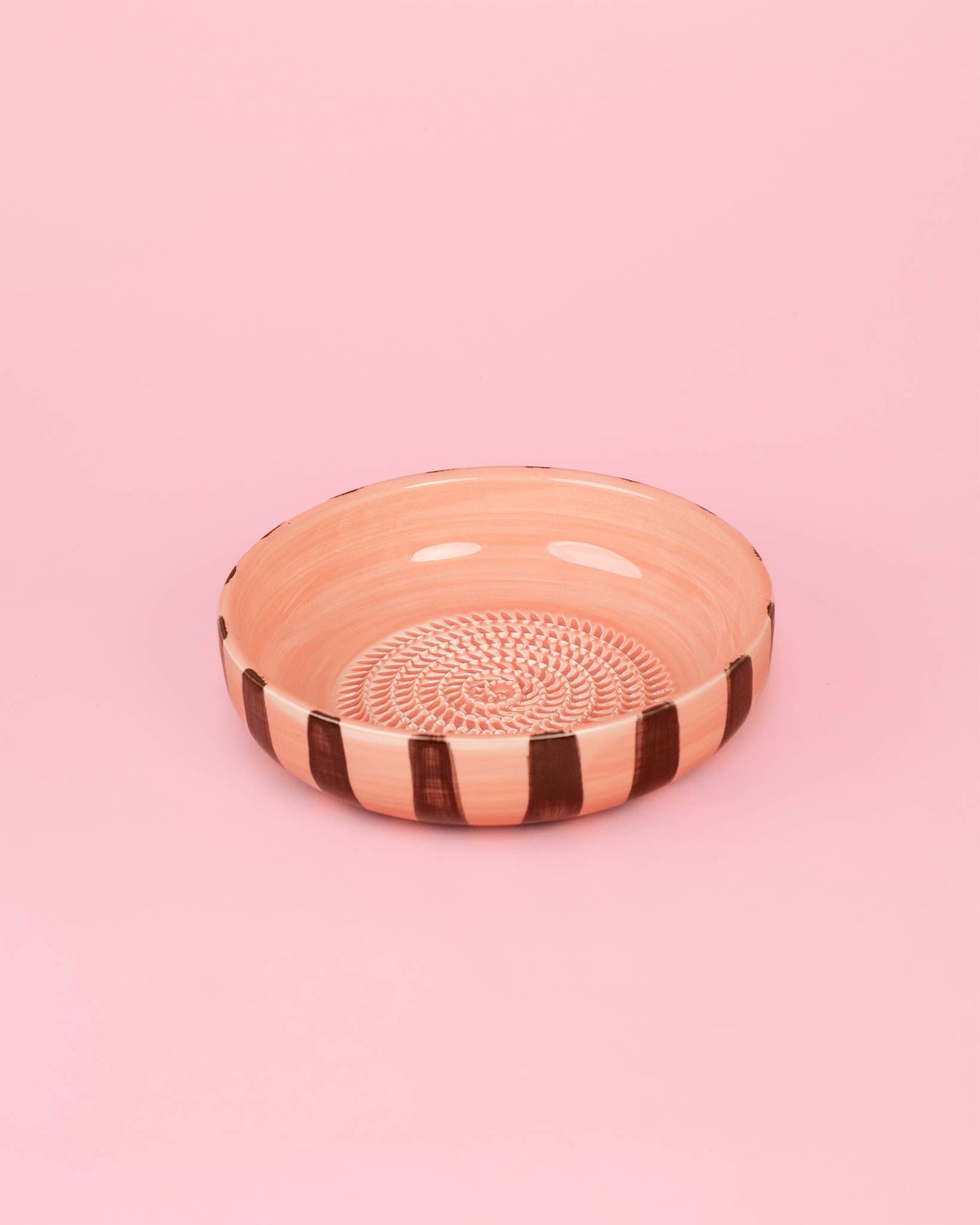 Large Pottery Grater Plate – Chocolate NEW