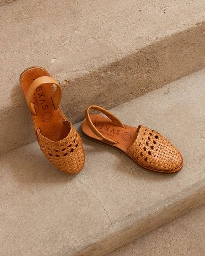 Malinche - Menorquina Sandal in Brown Leather