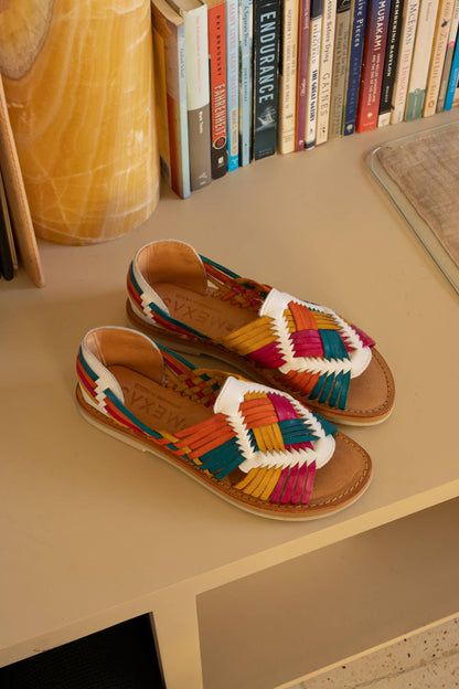 Alebrije - Brightly Coloured Huarache Sandal