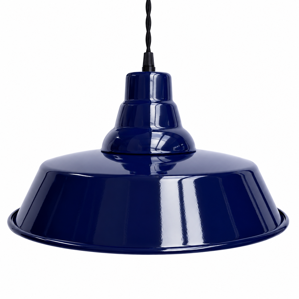 Enamelled Industrial Pendant Light