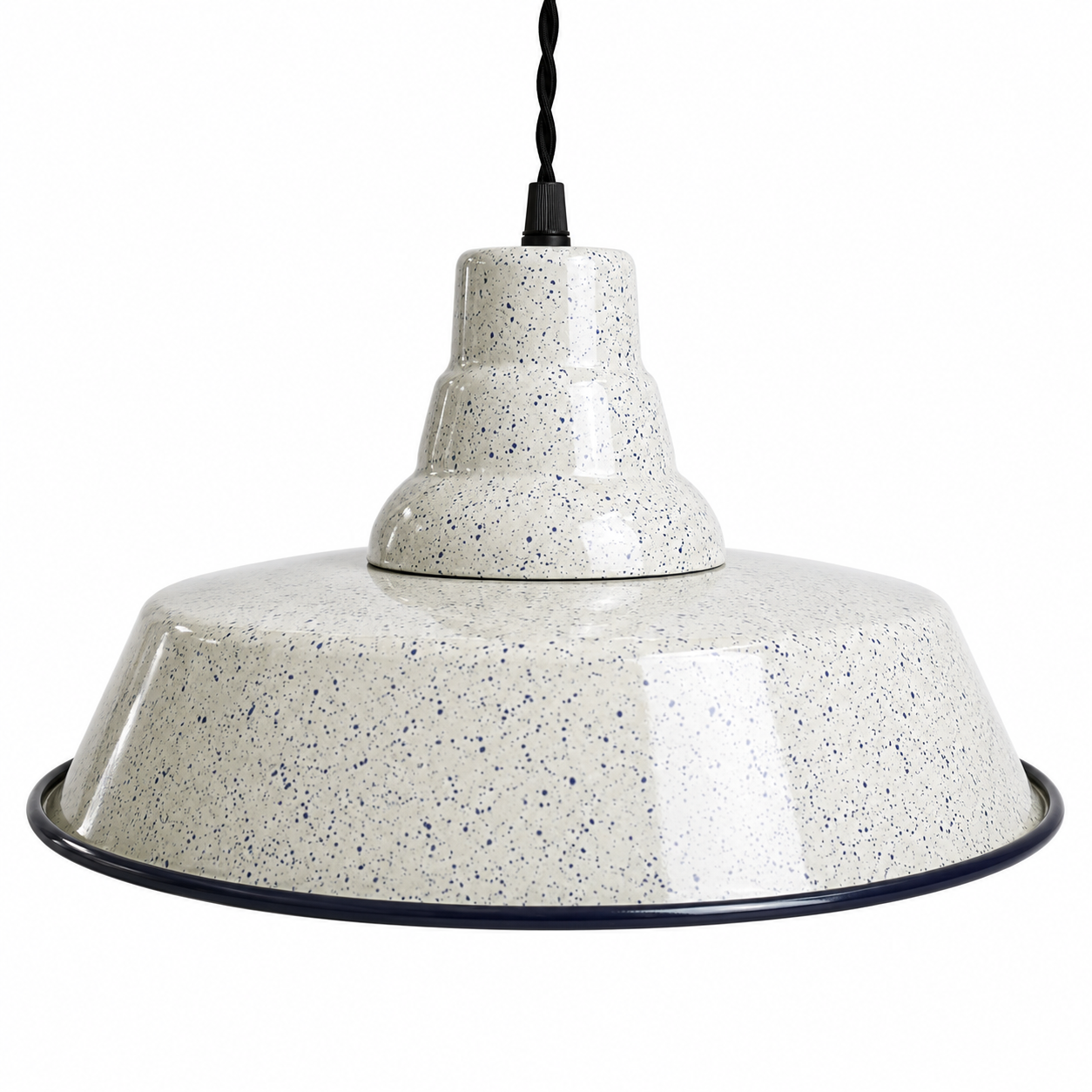 Enamelled Industrial Pendant Light