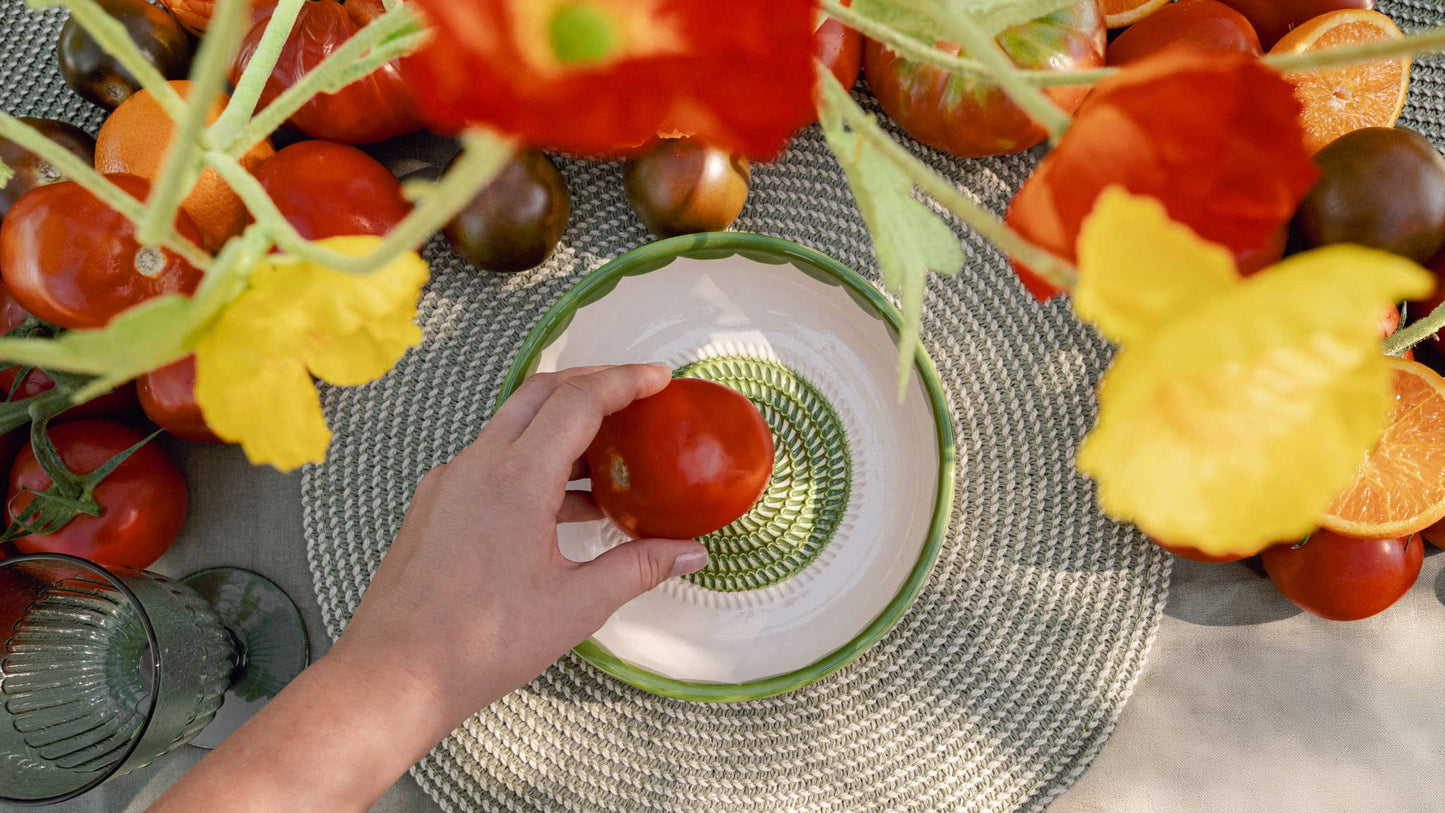 Large Vintage Ceramic Grater Plate – Roots NEW