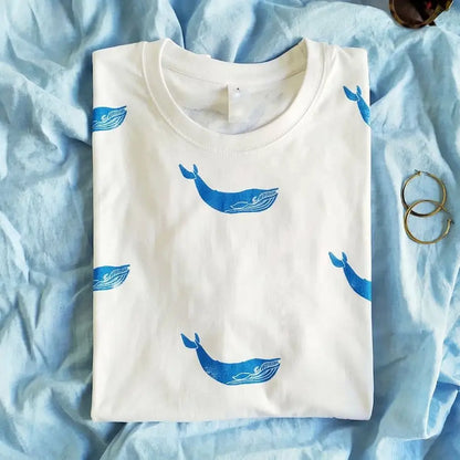 Whale T-Shirt – Sea Life Aesthetics Collection