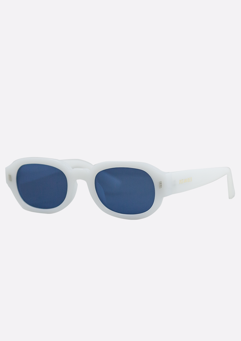 Melibea Low White Sunglasses