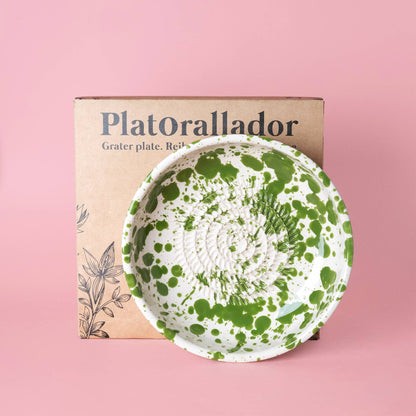 Grater Plate + Free Spoon / Moss