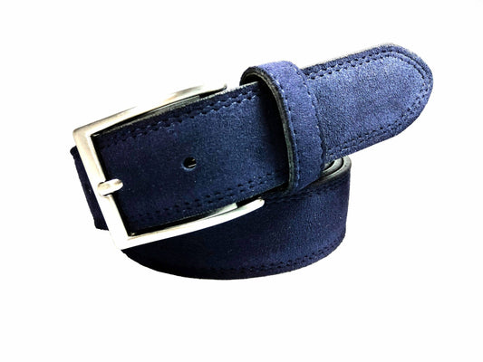 Handcrafted Nubuck Leather Belt 3.5 cm