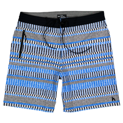 Futah Guincho Blue men's boardshorts with distinctive patterned design