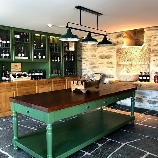 Enamelled Industrial Pendant Light