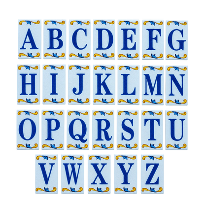 Lisa Croquets Letters – Ceramic House Letter Tiles
