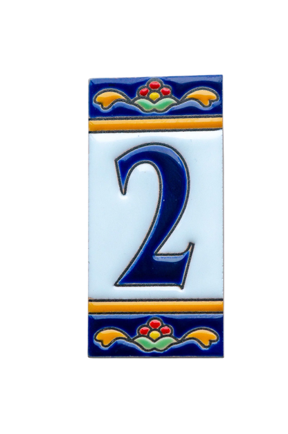 Marbella Ceramic House Number & Letter Tile