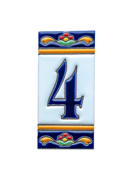 Marbella Ceramic House Number & Letter Tile