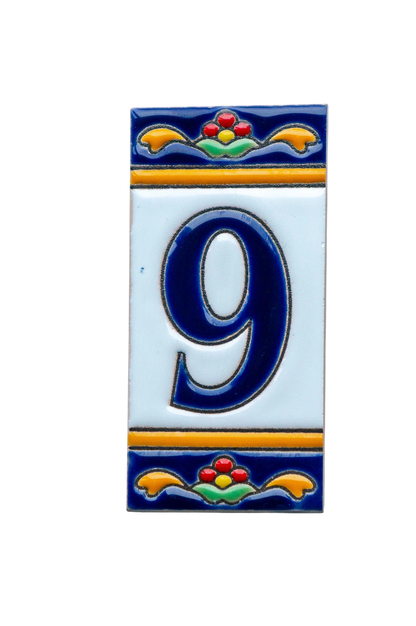 Marbella Ceramic House Number & Letter Tile