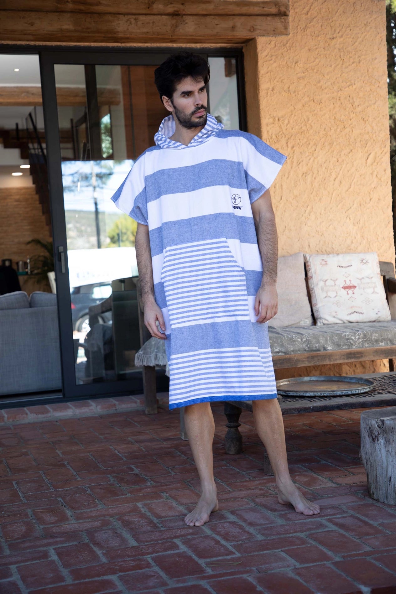 Nazare Blue Poncho