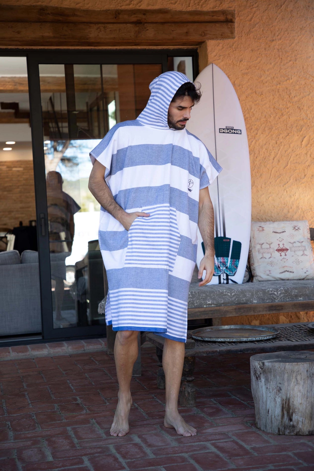 Nazare Blue Poncho