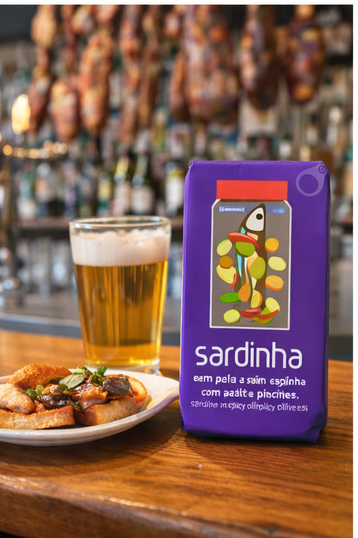 Sardine in spicy olive oil with pickles