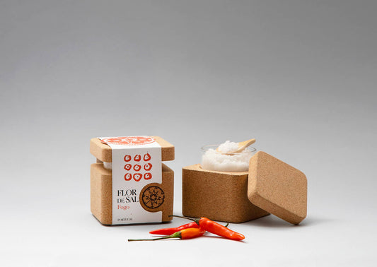 Salmarim Fogo Portuguese Fleur de Sel with chilli peppers