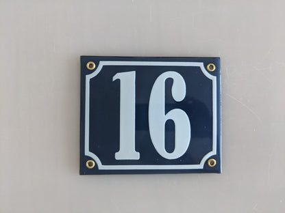 Enamel House Number - [Made to order] | Plaque | Iberica - Pretty things from Portugal
