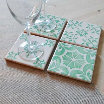 tiles aqua green traditional azulejo