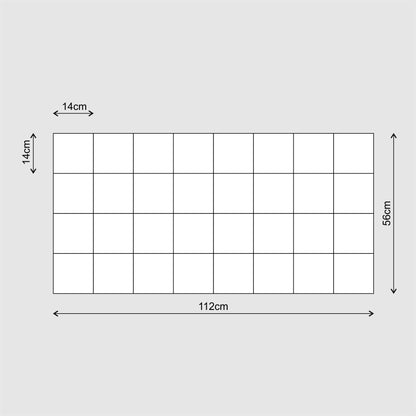 Example grid for a portuguese tile mural 112 x 56cm
